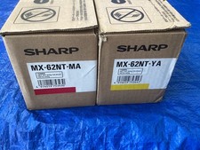 NEW Lot of 2, Genuine Sharp MX-62NT-MA/YA Toner Cartridge picture