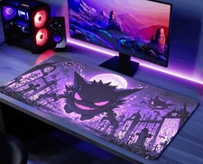 Ghost Type Pokemon Gengar Halloween Gaming Mouse Pad Desk Mat Accessories picture