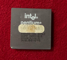 Intel SX963 P1 100 mHz Pentium Processor A80502100 Socket 7 CPU - Vintage picture