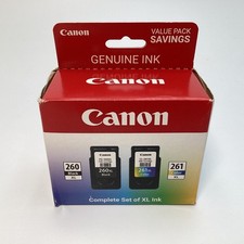 Canon PG-260XL / CL-261XL Genuine Ink Cartridge Value Pack Black & Color picture