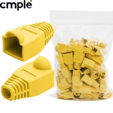 50 Pack Cat5e Cat6 Boots Ethernet Cable End Cap Grip Network RJ45 Connector Boot picture