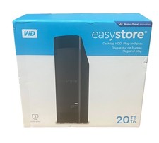 Western Digital 20TB External Hard Drive for Desktop (WDBAMA0200HBK-NESN), Black picture