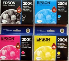 2020 GENUINE Epson 200 200XL Inks set XP200, XP300, XP310, XP400 ALL XLs picture