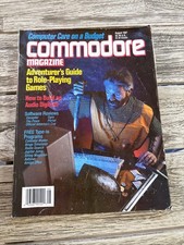 Commodore Magazine August 1987 (64) Atari Sega Nintendo PC Some Wear SMOKE FREE picture