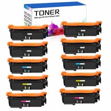 10PK BK C Y M CE250A 504A Toner for HP LaserJet CP3520 CM3530 CM3530fs CP3525 picture