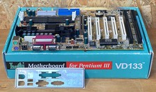 IWILL VD133 IWVD133 Motherboard Slot 1 VIA-VT82C693A APOLLO PRO 133 + I/O Shield picture