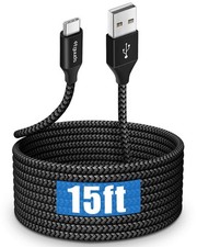 etguuds Long USB C Cable 15ft, 2.0 to Type C Fast Black  picture