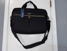 Bagsmart Large Laptop Tote Bag Women’s Black Briefcase Computer Case 17” picture