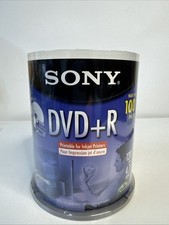 SONY DVD+R NEW SEALED 100 pack 120 min 4.7 1x-8x picture