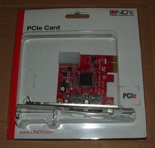 Lindy PCI-E USB 3.2 Dual Port SuperSpeed 5Gbps Card Item 51117 picture