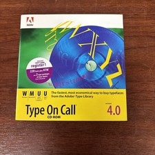 Adobe Type On Call Version 4.0 Macintosh Windows Unix Sun Font Typefaces CD-ROM picture