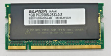 Elpida 1GB (1x1GB) DDR1 SODIMM EBD11UD8ADDA-6B PC2700S-2533-0-Z #R2045 picture