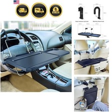 2 in 1 Car Steering Wheel Tray / Back Seat Headrest Tray for Eating Food Drin... picture