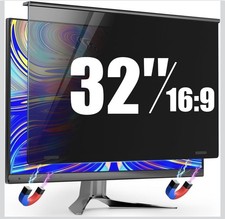 Magnetic 32 Inch Privacy Screen For Frameless Computer Monitor 16:9 Aspect Ratio picture