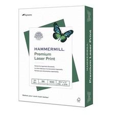 Hammermill Premium Laser Print 24 lb 8.5 x 11 White Paper 1 Ream 500 Sheets picture