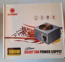 NEW SEALED Coolmax V-500 500W 120mm Silent Fan Power Supply  Computer Parts picture