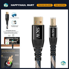 6.5ft USB A to B DAC Cable for Audiophile Digital Audio, USB 2.0 High-Quality picture