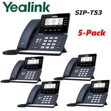 5 Yealink SIP-T53 Dual Port Gigabit Ethernet Prime Business Phone HD Voice Entry picture
