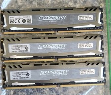 1 working Crucial Ballistix Sport 8GB DDR4 2400MHz PC4-19200 Desktop RAM 308153 picture