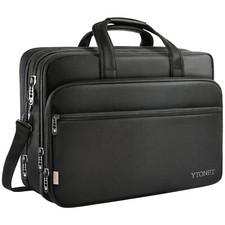 17 inch Laptop Bag, Expandable Briefcases for Men Women, Water Resistant Busi... picture