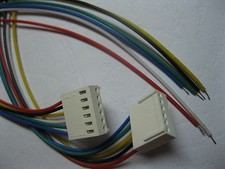 24 pcs 2510 Pitch 2.54mm 6 Pin Female Connector with 26AWG 30cm Leads Cable New picture