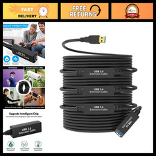 100FT USB 3.0 Active Extension Cable A-Male to A-Female, High-Speed Data for VR, picture