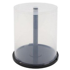 Six (6) 100 Disc Capacity Empty CD DVD BluRay Storage Cake Box Case Spindle picture