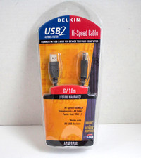  Belkin Hi-Speed USB 2.0 Cable 6/ 1.8m F3U133-06 Windows and Mac picture