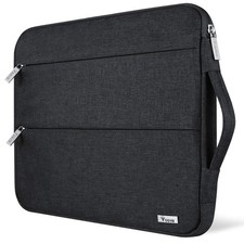 Voova 13.3-13 Inch Laptop Sleeve, Case, MacBook 12.6-13.6 Inch, Black picture
