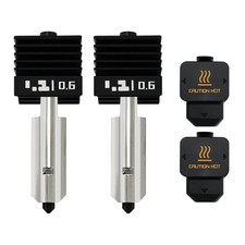 2PK 0.6mm Hardened Steel Hotend Replacement for Bambu Lab Series Printers New US picture