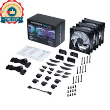 Phanteks D30 Reversed Fan - 3-pack - D30-120 D-RGB 12CM BLACK/White picture