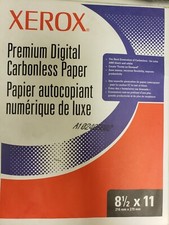 Xerox 8.5X11  Carbonless Paper White/Canary 3R12421 2 Part Straight 5 Reams picture