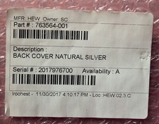 HP PAVILLION/ENVY DV14/DV14T SERIES BACK COVER (NAT SILVER)+EXTRA - 763564-001 picture