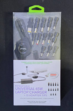 ReTrak 65W Retractable Universal Laptop Power Adapter Charger w/ 13 Tips picture