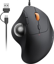 ProtoArc Thumb Trackball Mouse Wired USB-C USB-A Silent 6 Button DPI Adjustable picture