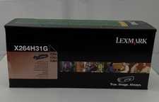 Lexmark X264H31G Genuine OEM Black Toner Cartridge NEW NIB Sealed X264 X363 X364 picture