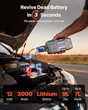 Jump Starter, 3000A Peak, Car Jumper Starter Battery Pack, 12V Portable Lithium picture