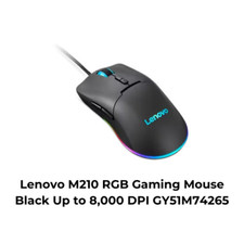 Lenovo M210 RGB Gaming Mouse Black Up to 8,000 DPI GY51M74265 picture