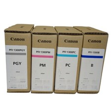 Canon PFI-1300 Genuine Ink 4 Pack 330ml PGY PM PC B New Unused Expired PRO-2000 picture