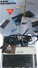 Vintage Atari 800XL 64K Home Computer Box Foam Dust Cover Joystick PSU Powers On picture