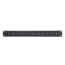 1U Metal Cable Management Wire Organizer 12-Port for 19 Inch Server Rack Mount picture
