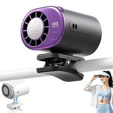 Car Clip on Cooling Fan, 360 rotating,16°c Semi-Cooling 199 Speeds LED, Portable picture