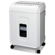 Paper Shredder 12 Sheet Micro Cut 60Min Run Time White Gray AU1275MA Aurora Card picture