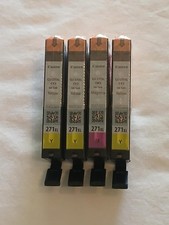 Lot of 4 New Genuine Canon 271XL Magenta & Yellow High Yield Ink Cartridges picture