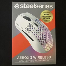 SteelSeries AEROX 3 WIRELESS 62715 Wireless Gaming Mouse - Whitet - Openbox picture