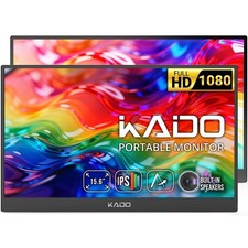 Kado Dual 2-Pack Portable Monitor 15.6-inch FHD 1080p Kickstand IPS Display picture