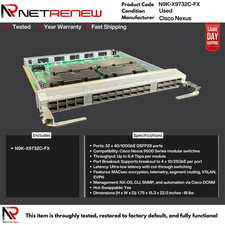 Cisco Nexus  N9K-X9732C-FX  9500 Series 32 Port 100Gbe QSFP28 Line Card picture