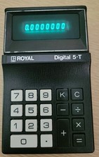 Rare Litton Royal Digital 5 T with Case TESTED WORKING -Vintage picture