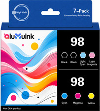 98 Ink Cartridges Combo Pack (7-Pack) Compatible for Artisan700 710 725 730 800 picture