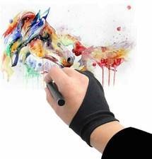 1pc Two Finger Anti-fouling Glove For Artist Drawing & Pen Graphic Tablet Pad- picture